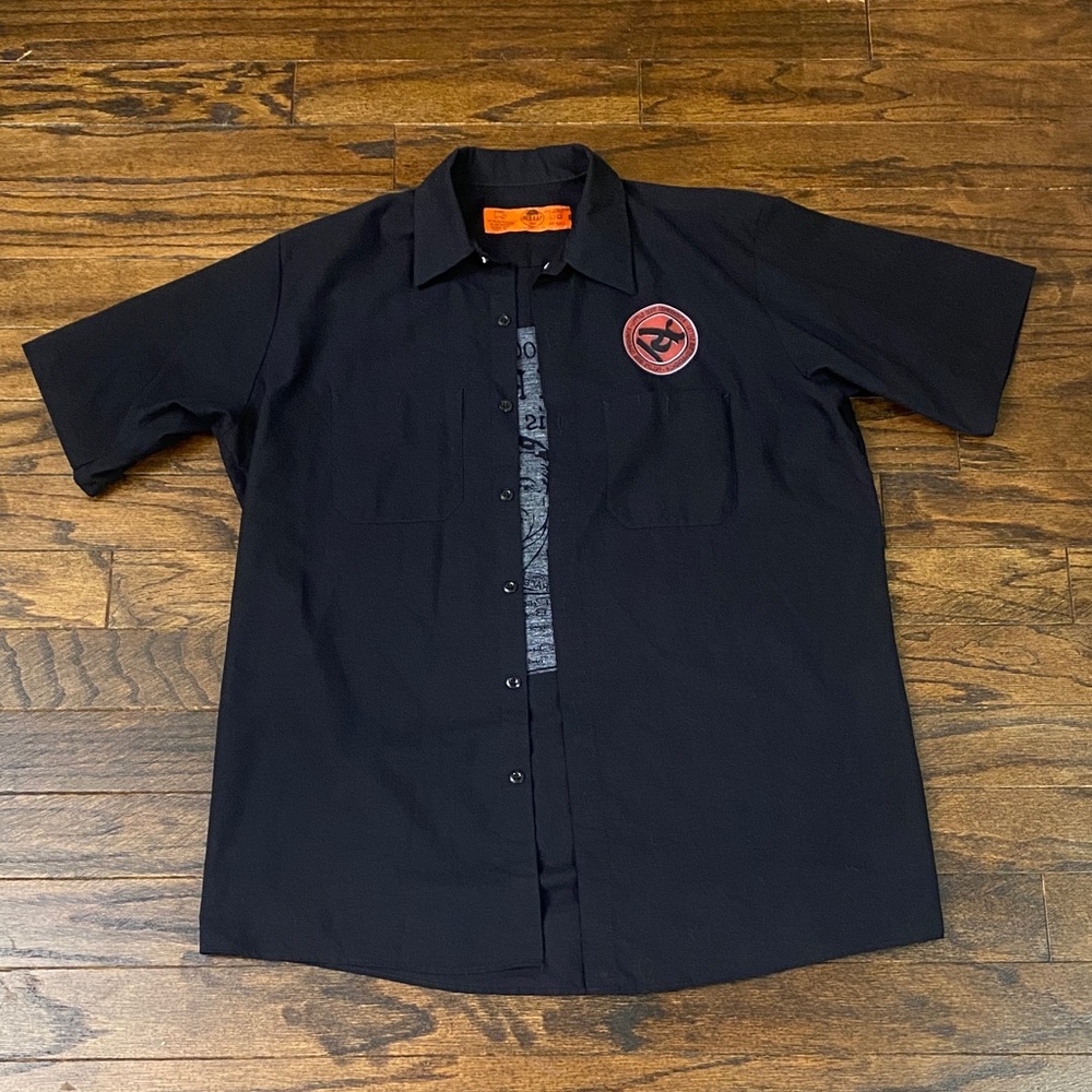 Men's Red Kap Work Shirt custom BMX logo